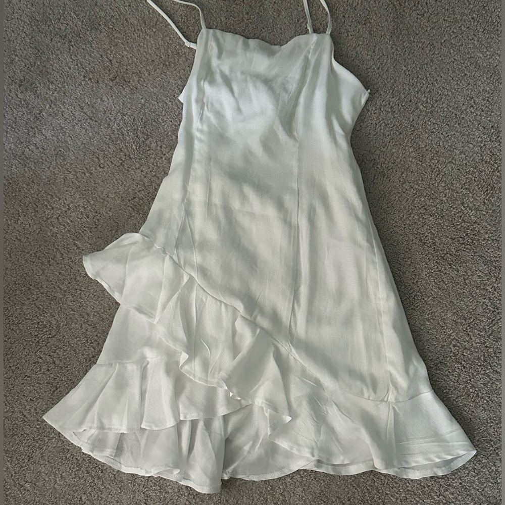 White mini dress